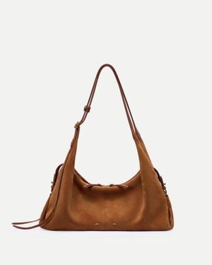 Fabrique Aura Slouchy Hobo Bag - Brown