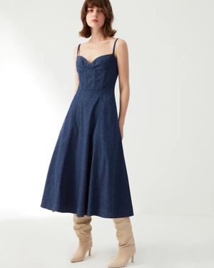 Fabrique Marilyn Dress - Blue