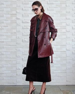 Fabrique Ostro Trench Style Coat - Multicolour