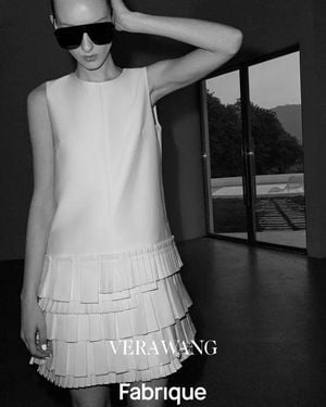 Fabrique Alice Layered Asymmetric Accordion Dress - Black