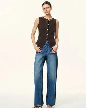 Fabrique Elodie Fitted Round Neck Sleeveless Vest Top And Skirt Matching Set - Multicolor