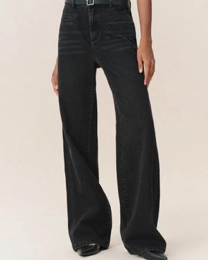 Fabrique Lauren Straight Leg Jeans - Black