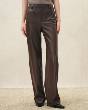 Fabrique Seren Patch Pocket Straight Leg Trousers - Natural