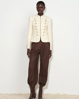 Fabrique Riley Textured Napoleonic Jacket - Natural