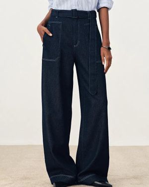 Fabrique Flania Cargo Trousers Jeans - Blue