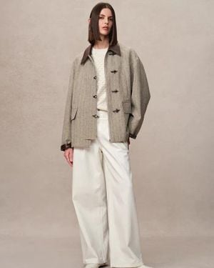 Fabrique Boxy Style Utility Jacket - Natural