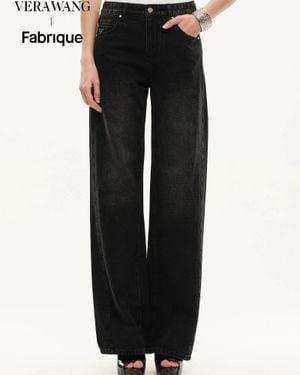 Fabrique Balled Straight Leg Jeans - Black