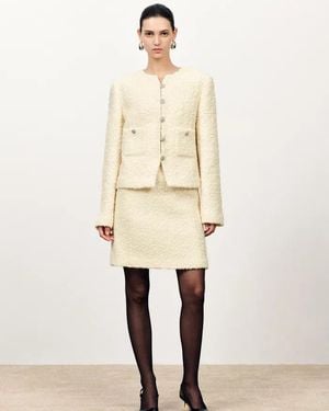 Fabrique Grasse Textured Boxy Jacket - Natural