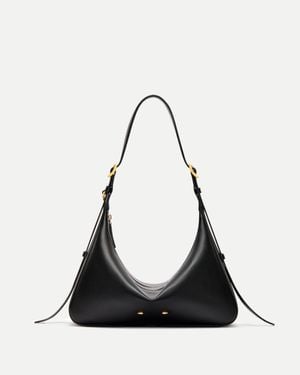 Fabrique Navigli Shoulder Hobo Bag - Black
