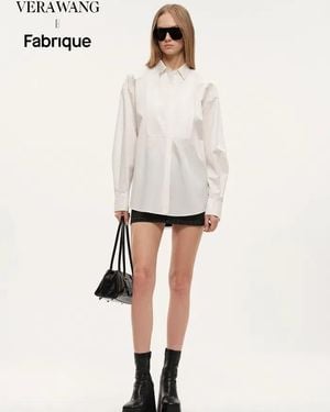 Fabrique Ballad Metal Label Shirt - White