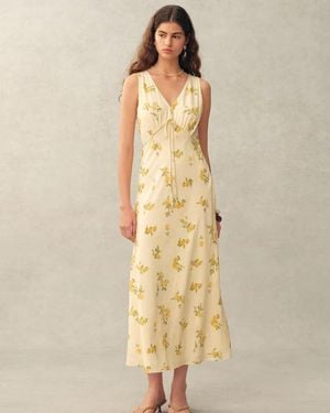 Fabrique Lumina Floral Sleeveless Dress - Natural