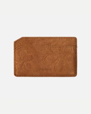 Fabrique Bevel Double Layer Card Holder - Brown