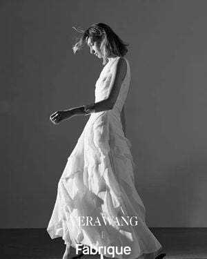 Fabrique Cascade Ruffled Tie-Front One Shoulder Dress - Gray