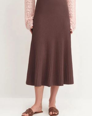 Fabrique Louis Pleated Knit - Brown
