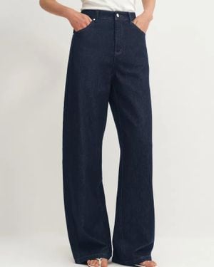 Fabrique Akari Barrel Leg Jeans - Blue
