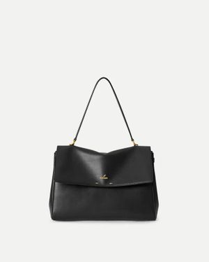 Fabrique Fab Rialto Double Flap Handbag - Black