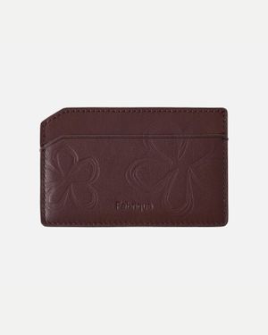 Fabrique Bevel Double Layer Card Holder - Purple