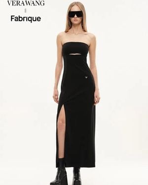 Fabrique Obsidian Strapless Structured Bandeau Dress - White