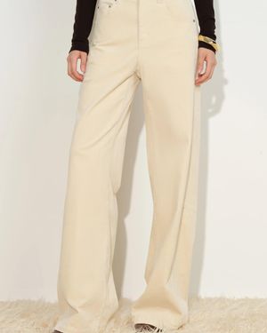 Fabrique Margot Barrel Leg Pants - Natural