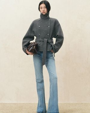 Fabrique Rae Napoleon Inspired Short Coat - Blue
