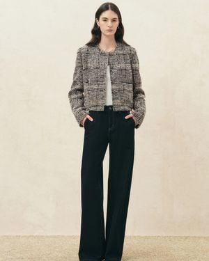 Fabrique Charlotte Plaid Boxy Jacket - Natural