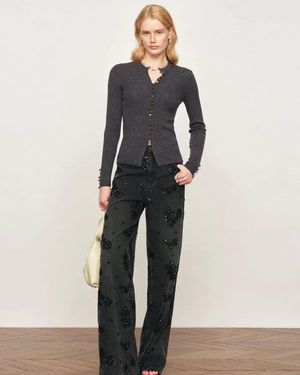 Fabrique Kaia Hand Sewn Buttons Fitted Cardigan - Multicolour