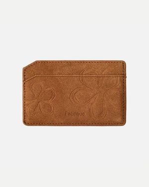 Fabrique Bevel Double Layer Card Holder - Brown