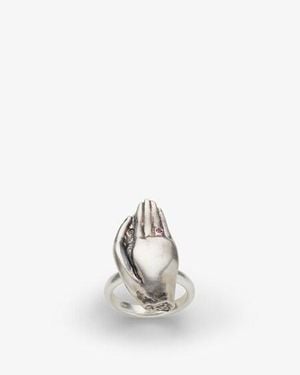 Fendi Mano Ring - White