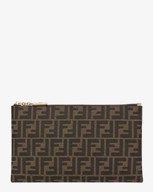 Fendi Italian Clutch - Gray