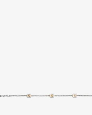Fendi Ff Cube Bracelet - White
