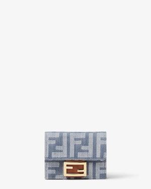 Fendi Baguette Micro Trifold - Blue