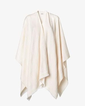 Fendi Ff Poncho - Natural