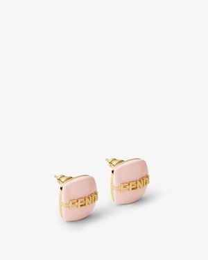 Fendi Graphy Earrings - Pink