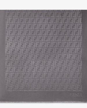Fendi Ff Stole - Gray