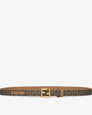 Fendi Ff Belt - Natural
