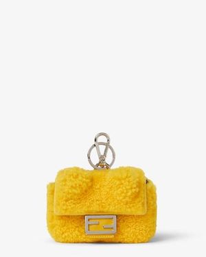 Fendi Nano Baguette Charm - Yellow