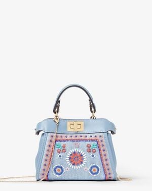 Fendi Nano Peekaboo - Blue