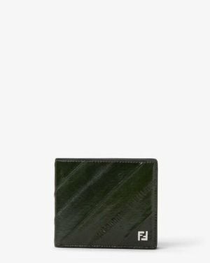 Fendi Squared Ff Wallet - Green