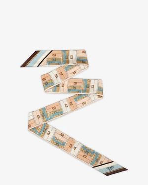 Fendi Silk Foulard - Metallic