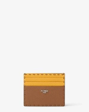 Fendi Selleria Card Case - Orange