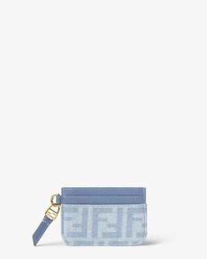 Fendi Baguette Card Case - Blue