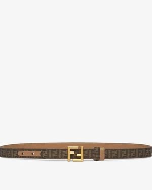 Fendi Ff Belt - Natural