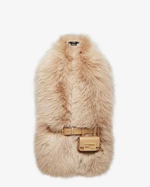 Fendi Maxi Stole - Natural