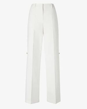 Fendi Wide Leg Cotton Pants - White