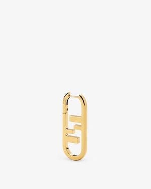 Fendi O'Lock Single Earring - Metallic