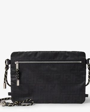 Fendi Ff Light Pouch Medium - Black