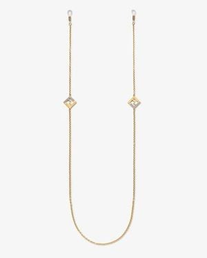 Fendi Eyeglass Chain - White
