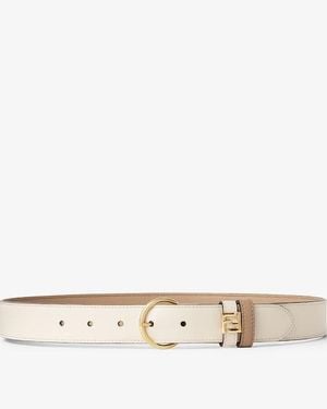 Fendi Ff Belt - Natural