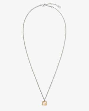 Fendi Ff Necklace - Metallic