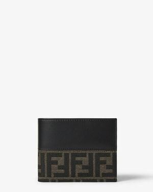 Fendi Ff Jacquard Wallet - Black